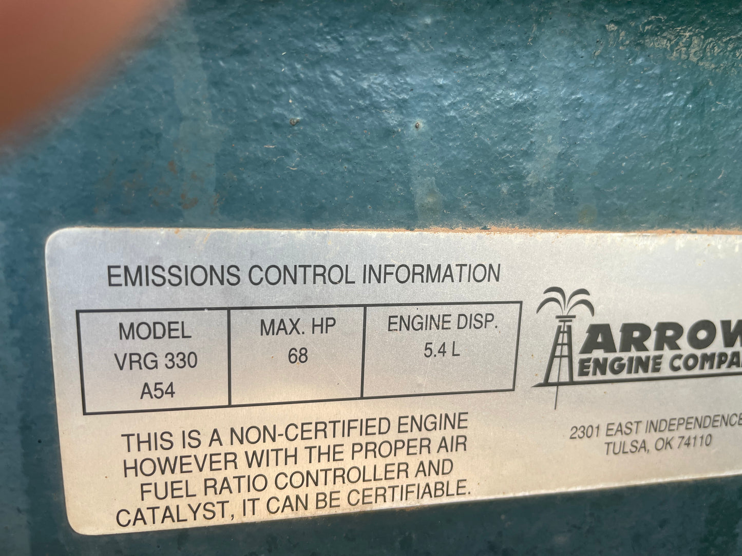 Arrow A54 engine
